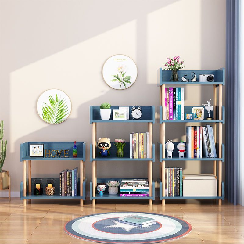 Modern Etagere Shelf Bookcase Engineered Wood Open Bookcase for Study Room