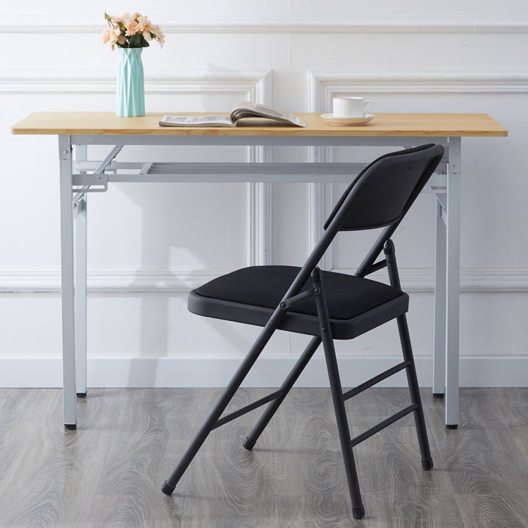Chaise d'intérieur et d'extérieur moderne, chaises d'appoint de salle à manger à dossier ouvert sans accoudoirs en métal