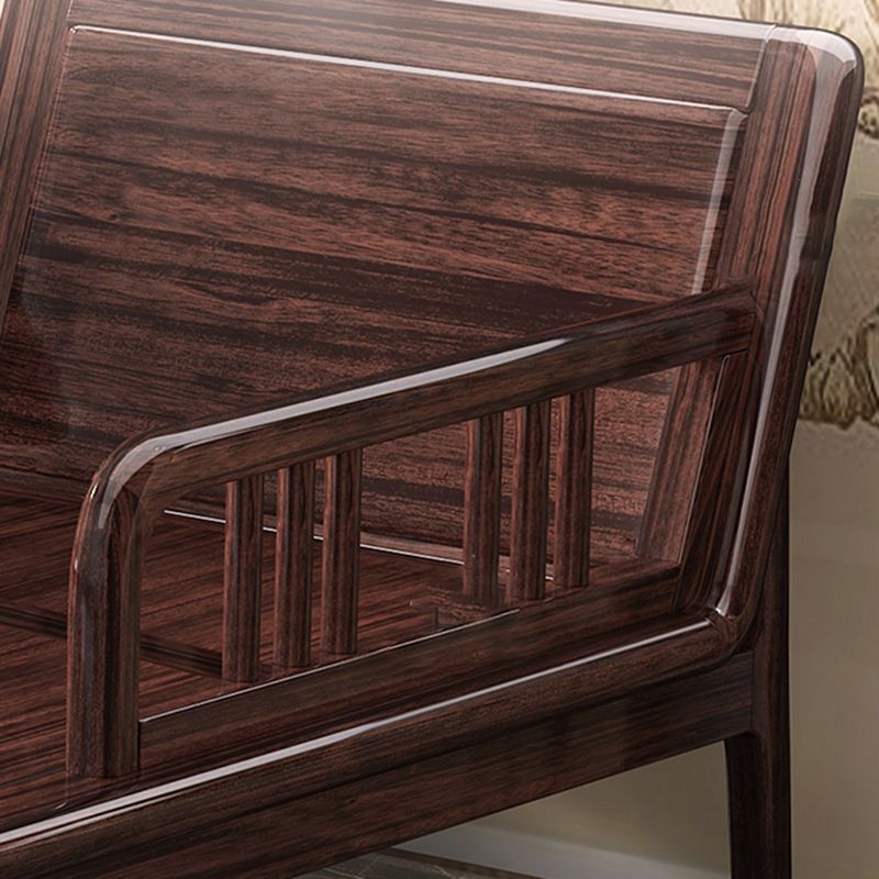 Traditional Wooden with Arms Chaise Round Arms for Bedroom Living Room