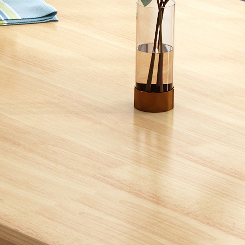 Rubberwood Dining Table Modern Rectangle Dining Table for Kitchen