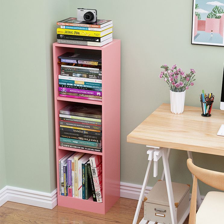 Contemporary Closed Back Book Shelf Engineered Wood Office Bookcase with Shelves