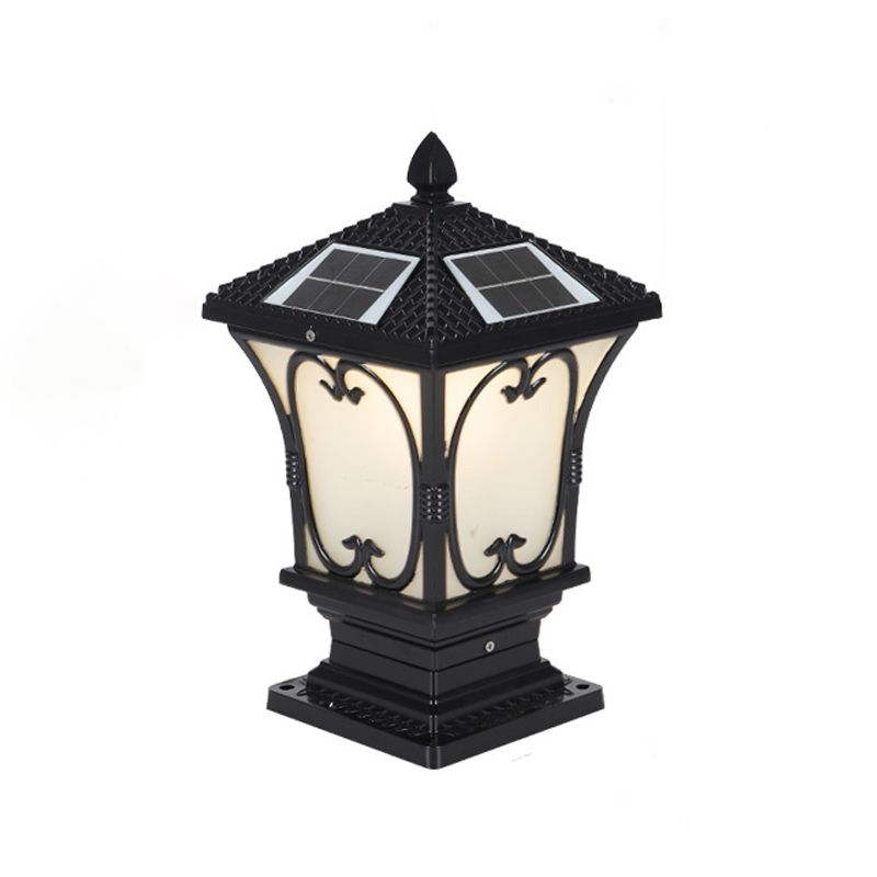 Simple LED Pillar Light Household Solar Lighting Fixture for Backyard