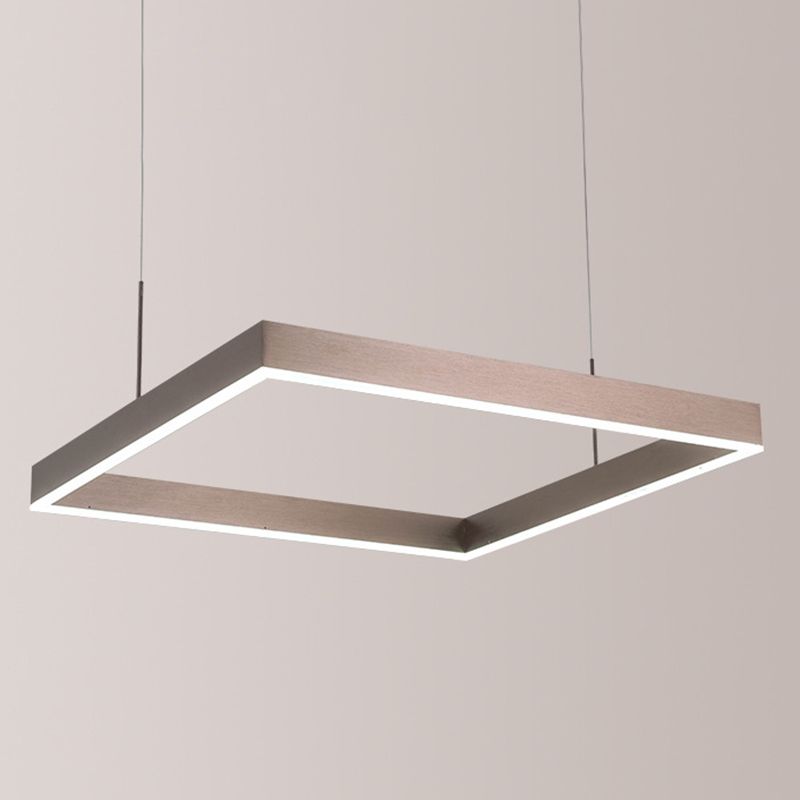 Luce a sospensione acrilica quadrata Light Light Modern Light LEDELIER Apparecchi di illuminazione il lampadario