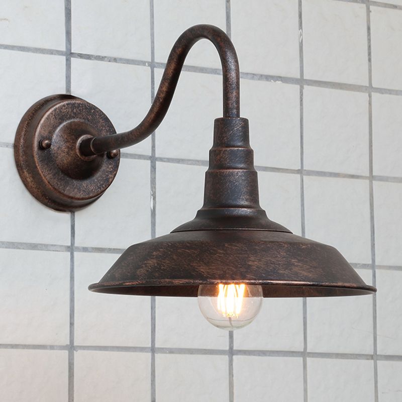 Industrial Style Barn Light Wall Sconce Metal 1 Light Sconces for Outdoor