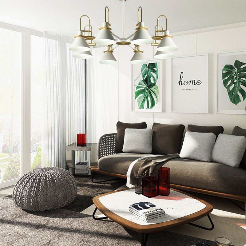Multi Lights Minimalistisch macaron hangende plafondlicht metaalhangende kroonluchter voor zitkamer