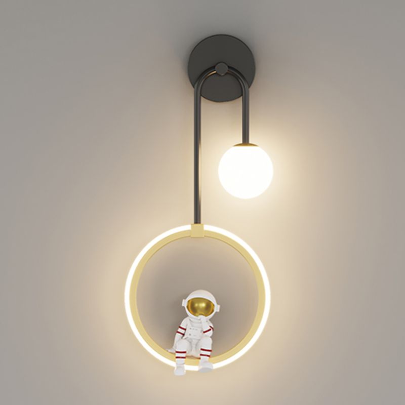 Metal Wall Mounted Lamp Modern LED Sconce Light Fixture for Kids Bedroom