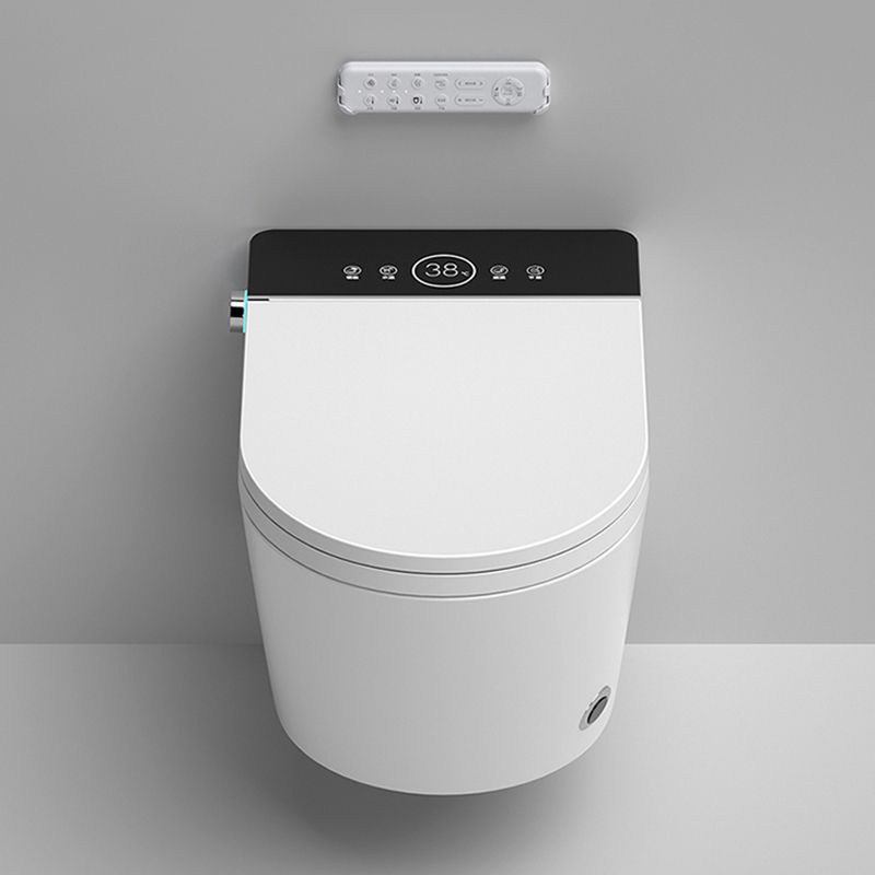 Contemporary Wall Mount Flush Toilet Slow Close Seat Included Urine Toilet for Washroom