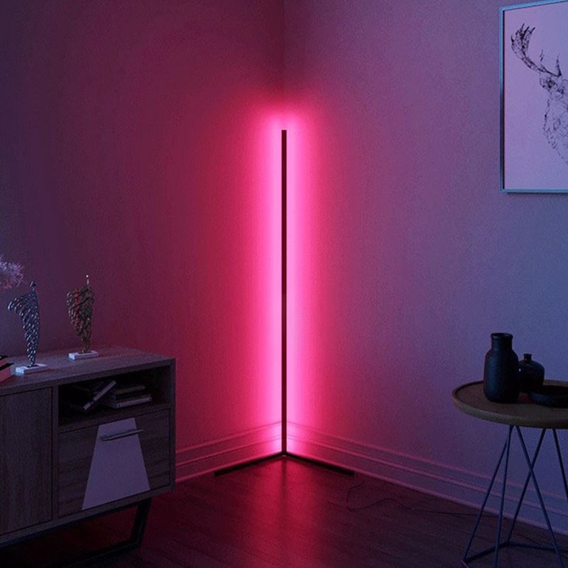 Minimalist Style Metal LED Floor Lamp Modern Geometry Line Floor Light for Living Room