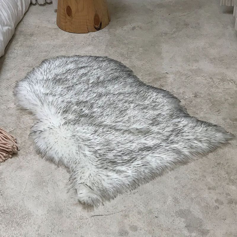 Warm effen kleurentapijt Veelkleurig tapijt in Scandinavische stijl Pluche Machinewasbaar functioneel tapijt voor slaapkamer