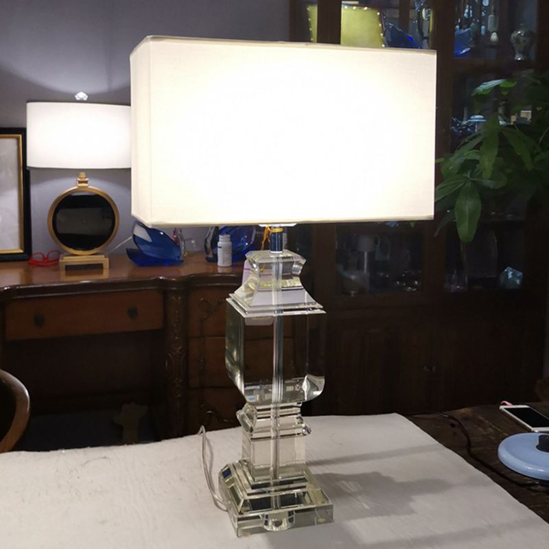 Rectangle moderne LAMPE DE TABLE DE Table