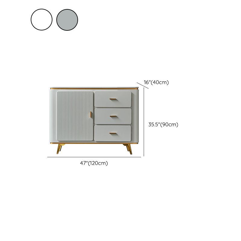 Manufactured Wood Dresser Classic Glam Storage Chest Dresser