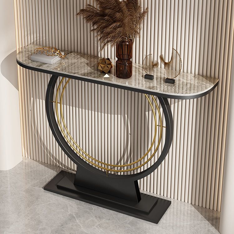Contemporary Console Table Antique Finish Console Sofa Table