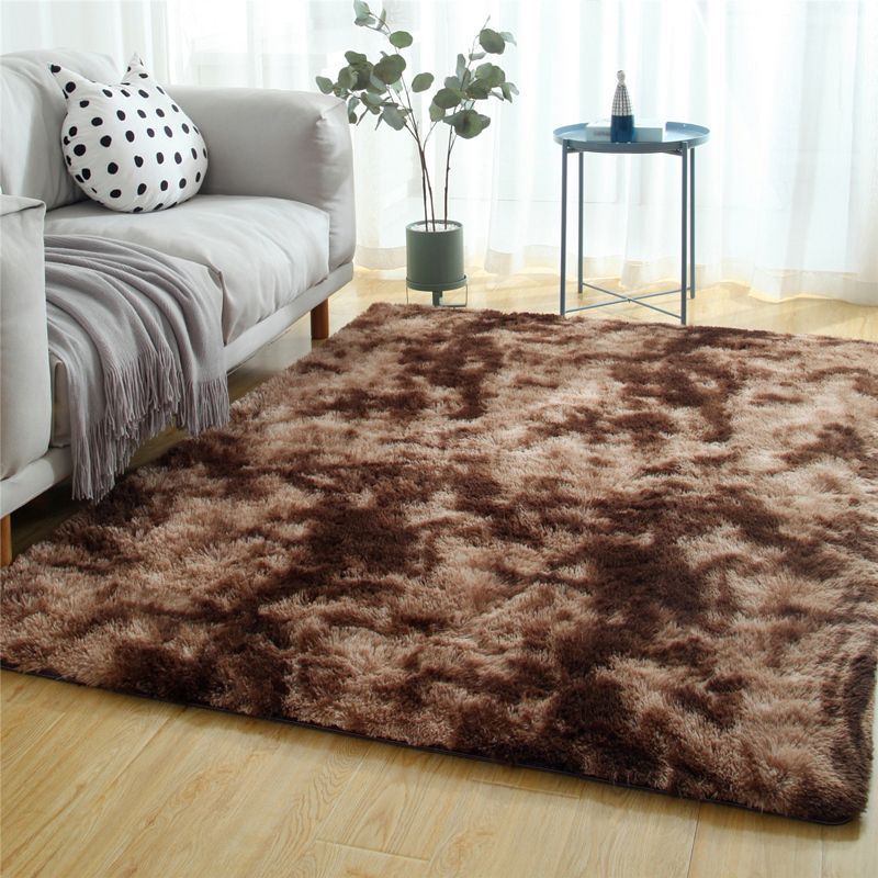 Minimalistischer Rug Multi-Farb-Kunstfell-Innenteppichmaschine Waschbarer Anti-Schlupf-Teppich für Wohnzimmer
