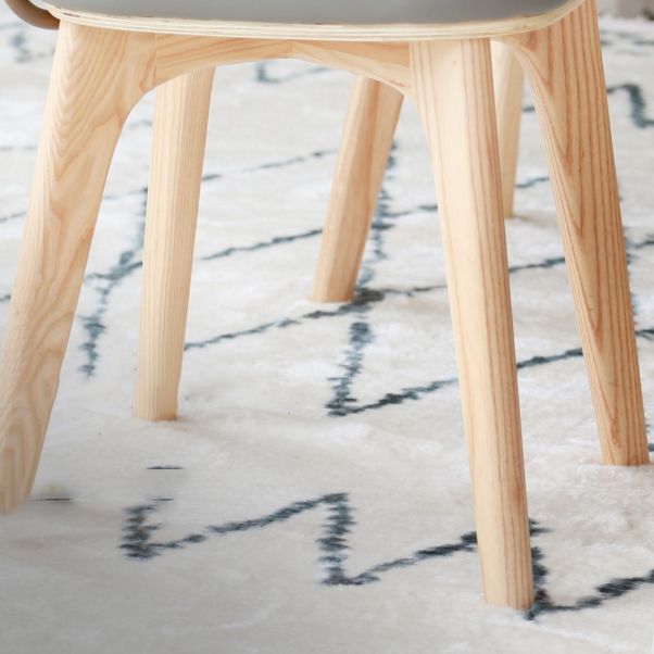 Hout Traditionele eetkamerstoel Open rug Armloze eetkamerstoel (set van 2)