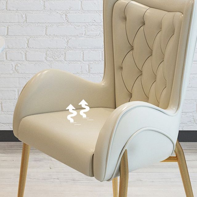 1/3/4/5 Pcs Metal Glam Dining Room Set with Round Table Dinette Set