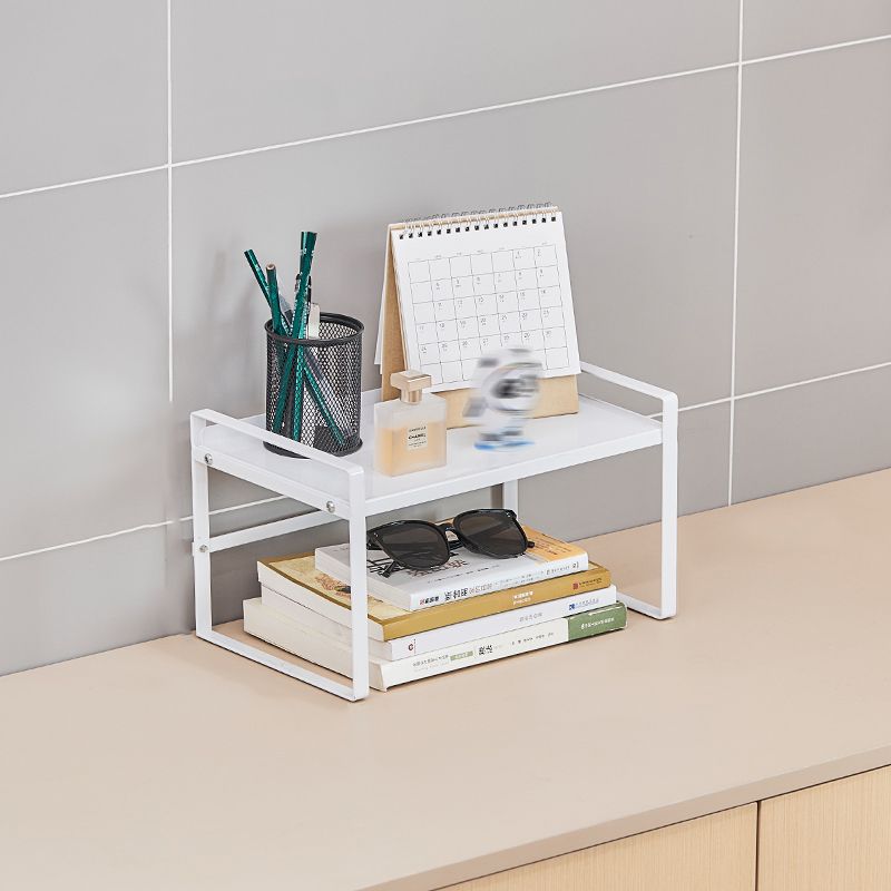 Modern Metal Bookcase, Geometric Bookshelf for Any Room, 8.5" W