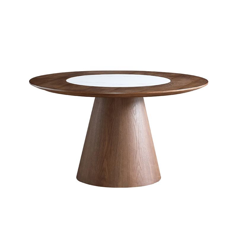 Solid Wood Dining Table Set 1/4/5/7 Pcs Round Dining Table and Armless Chairs