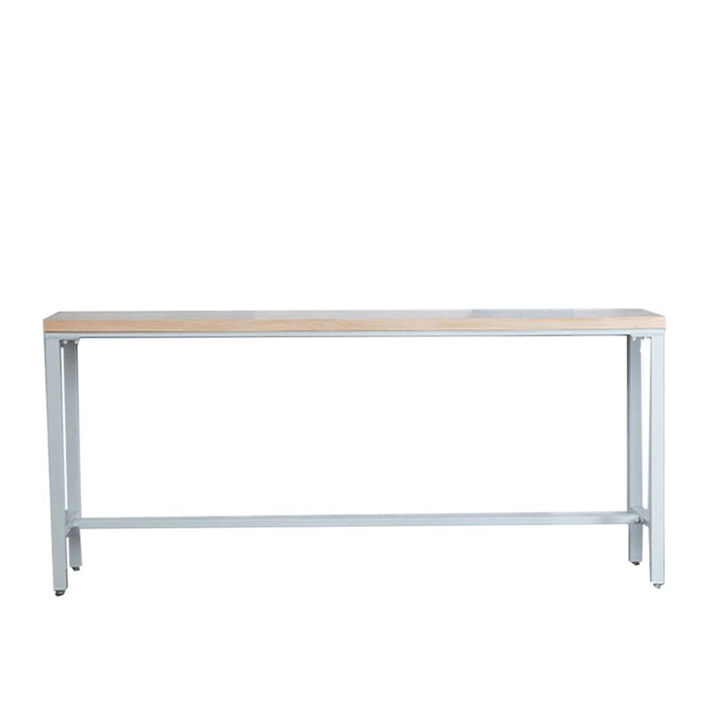 Modern Bar-height Table Solid Wood Top Bistro Pub Table for Patio Use