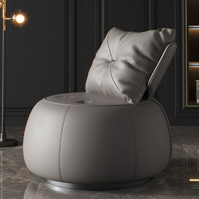 Faux Leather Chair 29.9" L x29.9 W x29.9" H  Armless Chair for Living Room