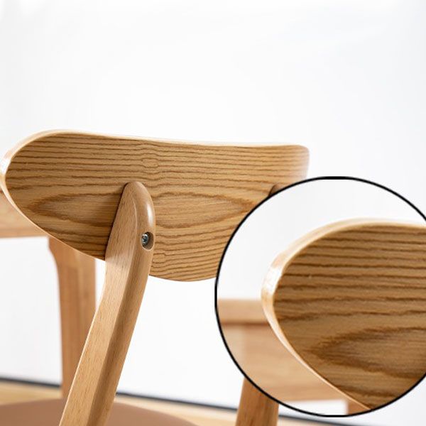 Wood Industrial Kitchen Dining Room Chair Open Back Side Chair