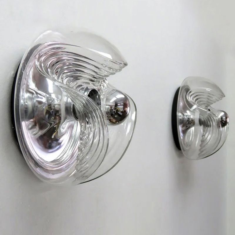 Contemporary Glass Shade Wall Lighting Ideas 1-Light Wall Sconce Lighting