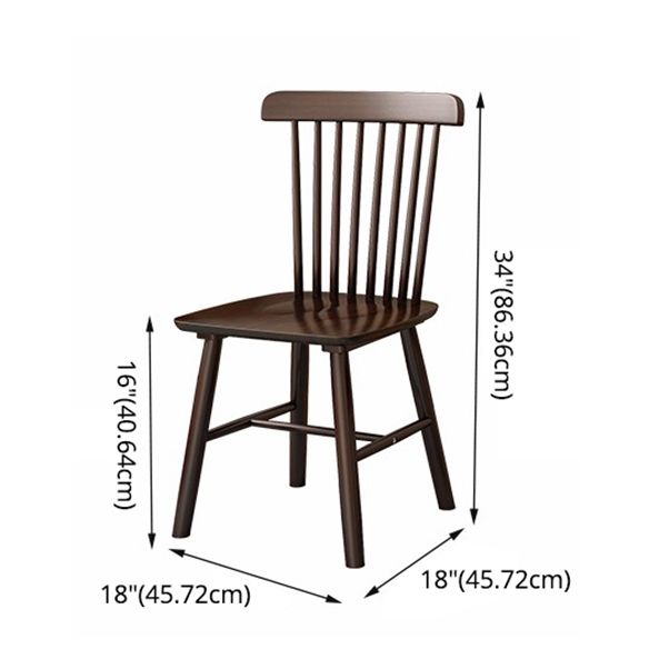 Minimalist Standard Solid Wood Dining Set Rectangle Shape for Kitchen Dining Set in Khaki