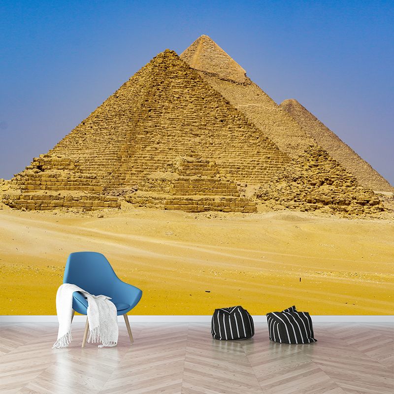 Egyptian Pyramids Landscape Mural Decal Modern Decorative Dining Room Wall Decor, Custom Size