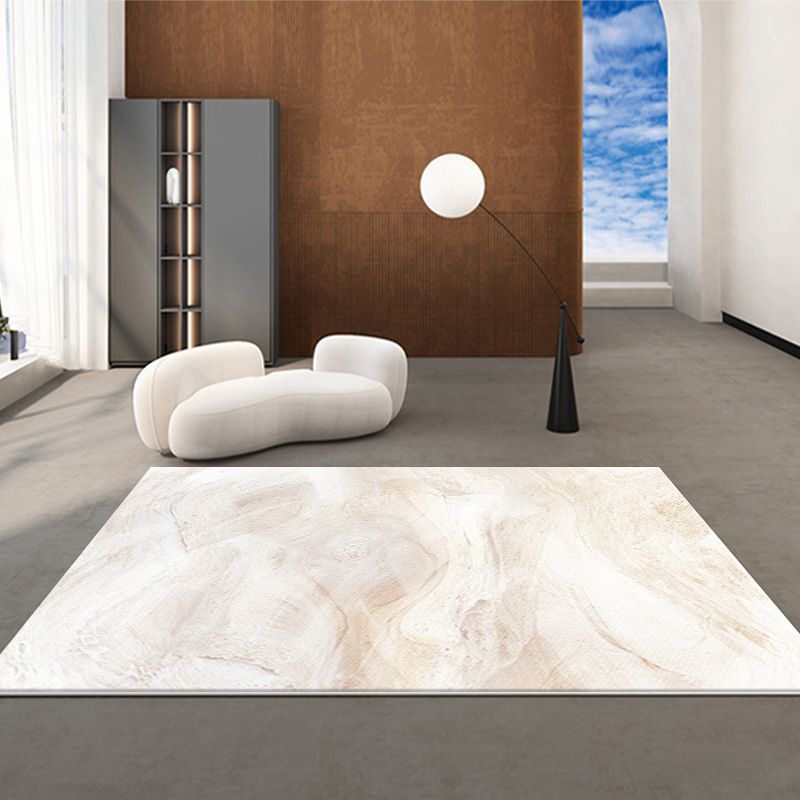 Green Modern Rug Polyester Graphic Area Rug Washable Rug for Living Room