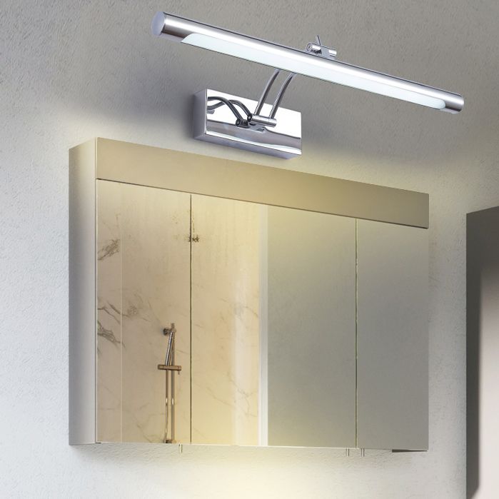 Murale linéaire en métal Lumière Miroir Miroir à 1 lumière moderne luminaire monté