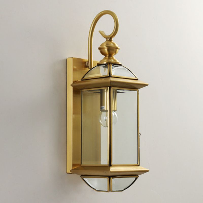 1 Light Geometric Flush Mount Contemporary Metal Wall Light Sconces