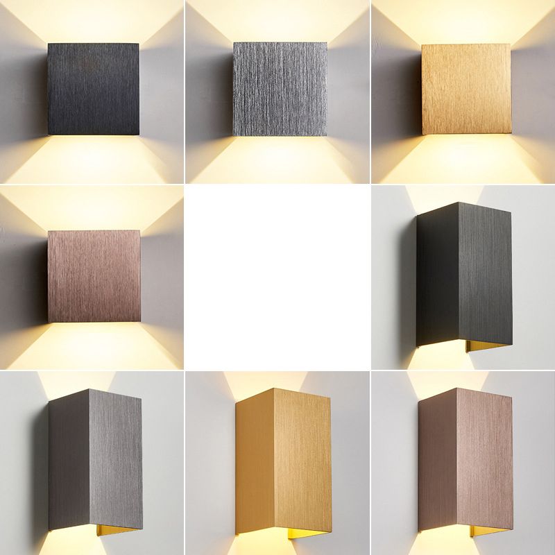 Moderner Stil Aluminium Wandleuchte 2 Lichter Wandleuchten für Wohnzimmer