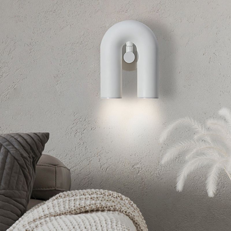 2-Light Geometric Wall Mount Light Modern Style Resin Wall Mount Lighting