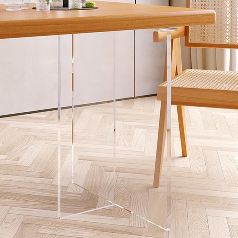 Modern Dining Furniture Set 1/2/5 Pcs Solid Wood Dining Table and Chairs