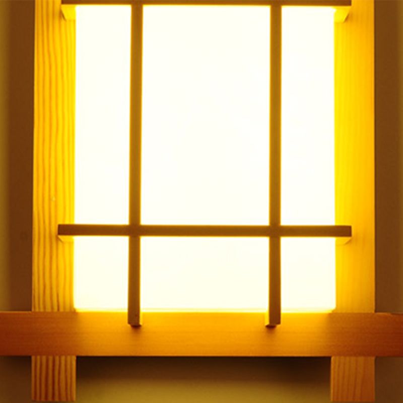 Contemporary Wooden Wall Sconce Light Creative Wall Light Fixture for Bedroom