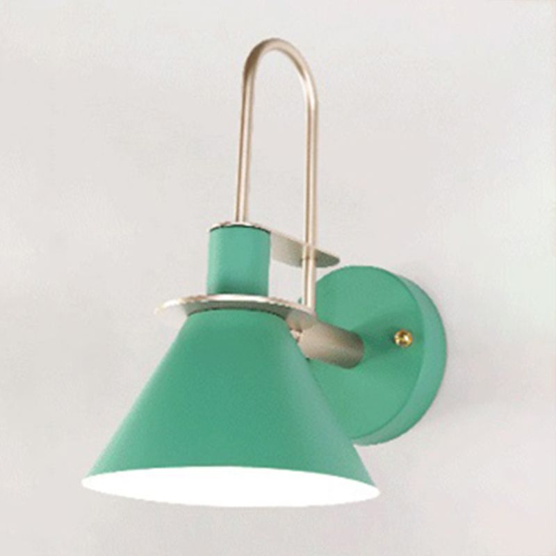 Geometric Shade Metal Wall Sconce Industrial Style Single Light Wall Mounted Light