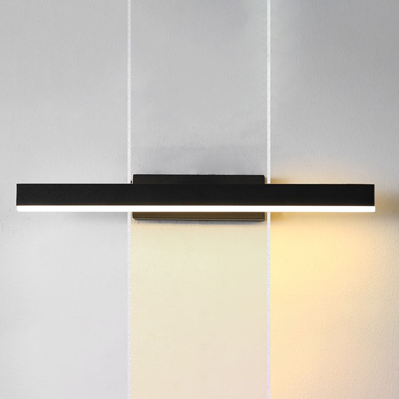 Lámpara de pared de pared LED creativa moderna Lámpara de pared giratoria rectangular de hierro giratorio con sombra acrílica