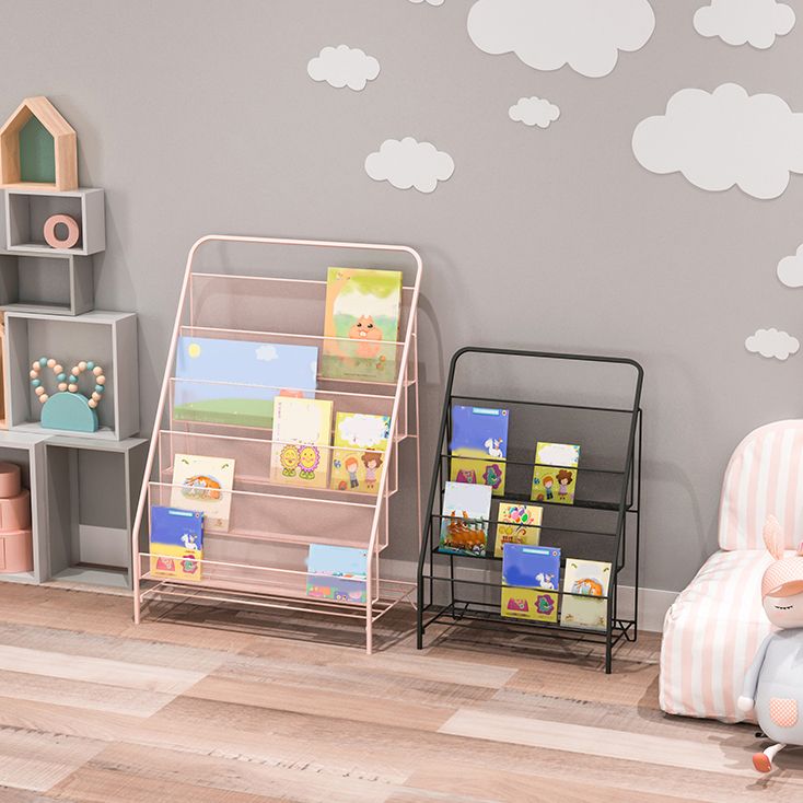 Scandinavian Shelf Bookcase Metal Etagere Bookshelf with Shelves