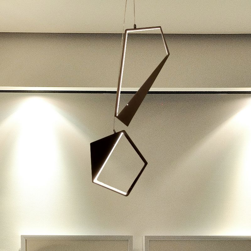 Kit de lumière suspendue géométrique noire
