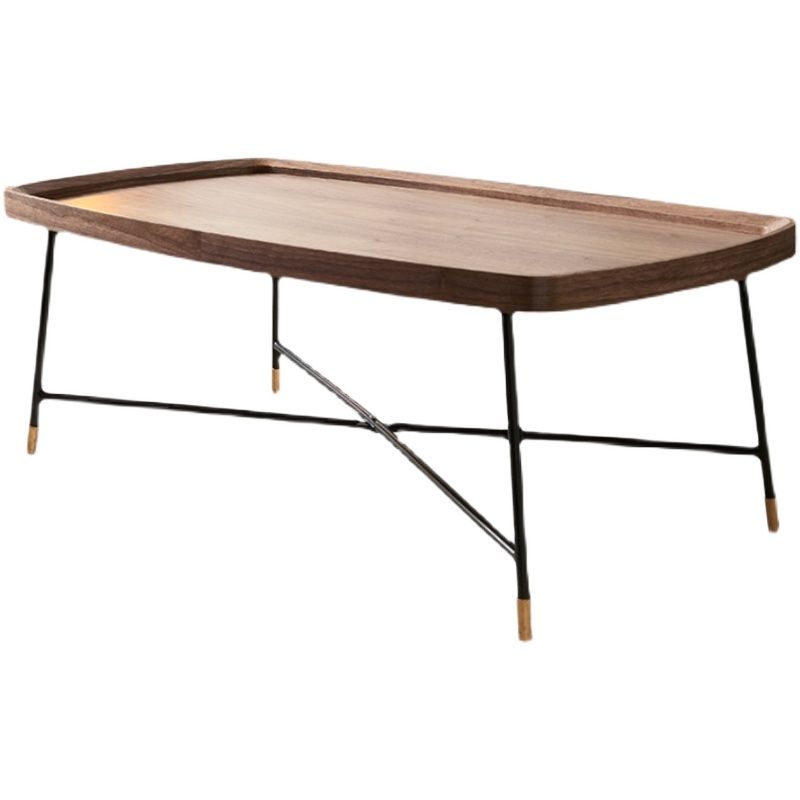 Nordic Round/Rectangle/Triangle Coffee Table Wood Cross Legs Cocktail Table