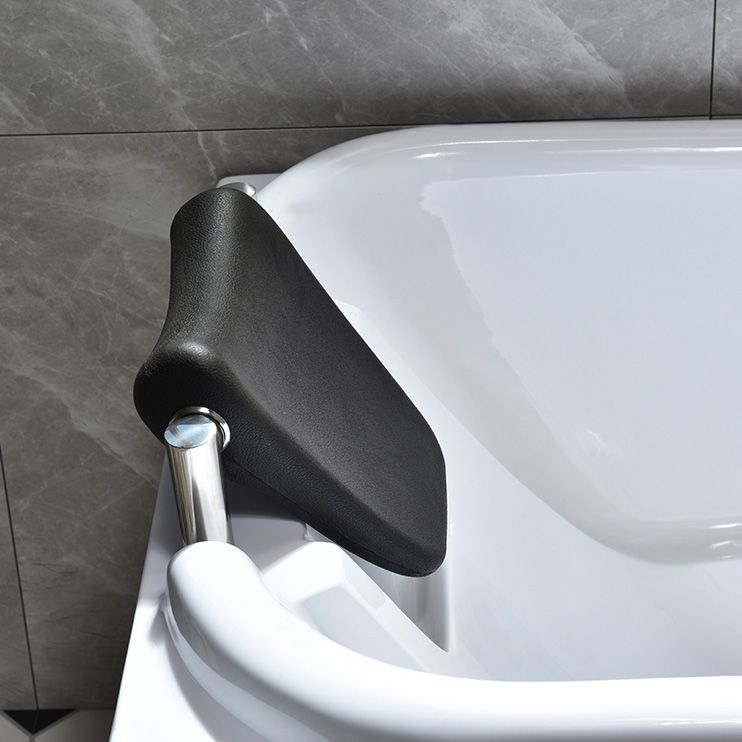 Modern Soaking Bathtub Rectangular Stand Alone Acrylic White Bath