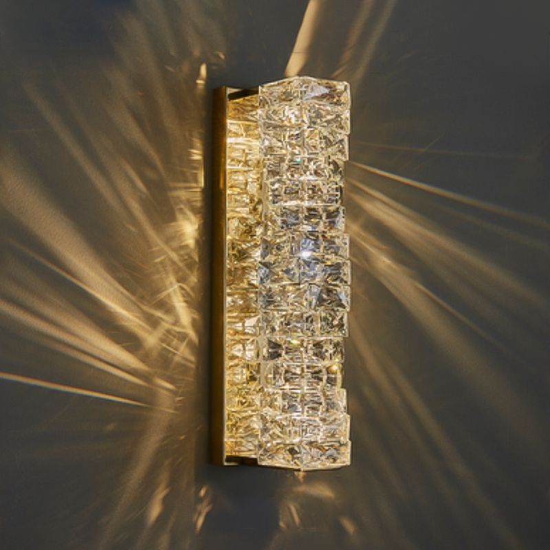 Crystal Unique Wall Sconce Modern 1 Light Wall Mount Light Fixture