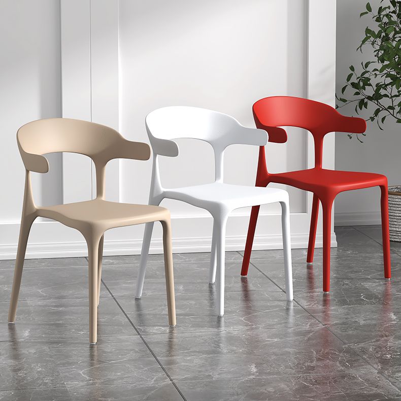 Fauteuil en plastique de salon scandinave, finition mate, chaise de salle à manger à oreilles