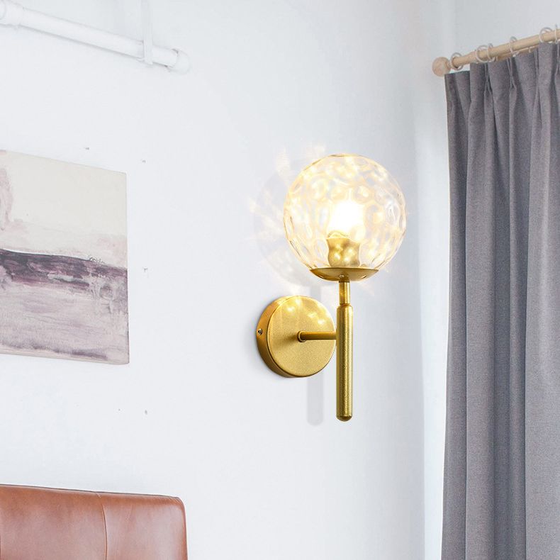 1 luminaire luminaire mural en verre clair