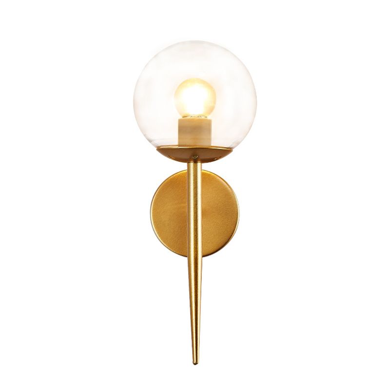 Retro Simple Industrial Style Sphere Wall Mount Lighting Glass Wall Mounted Lighting for Living Room