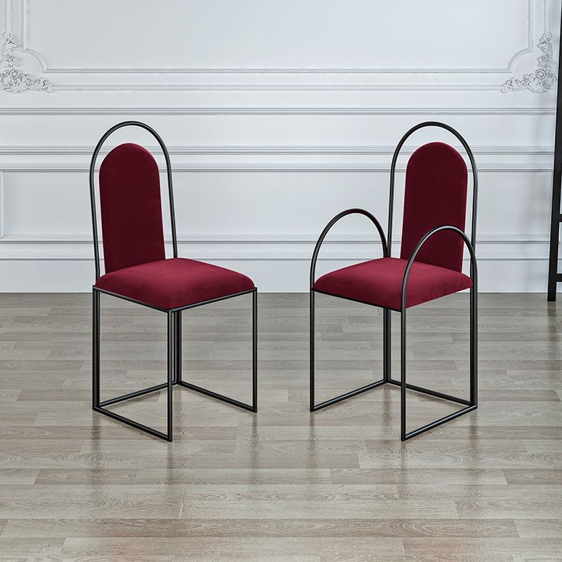 El comedor del metal de Glam preside el sillón lateral tapizado para el uso en el hogar