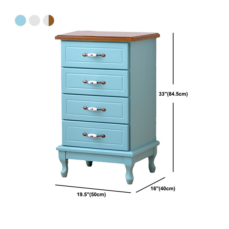 15.74" Wide Accent Chest with Drawers Solid Wood Chest with Cabriole Legs