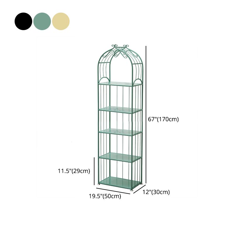 Iron Scandinavian Etagere Bookshelf Vertical Open Bookshelf for Living Room