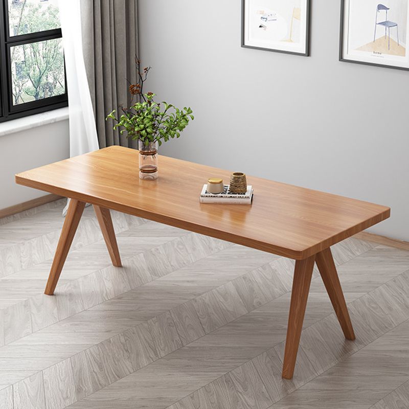 Modern 1/4/5/7 Pieces Dining Set Rectangle Pine Wood Dining Table for Living Room