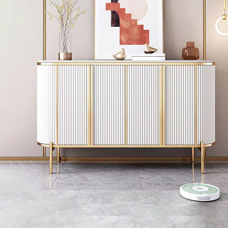 Glam Buffet Sideboard 4-Door Cabinets Dining Buffet for Living Room