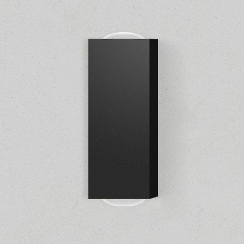 Modern Black Aluminum Wall Light Fixture 2-Light Outdoor Wall Sconce Light